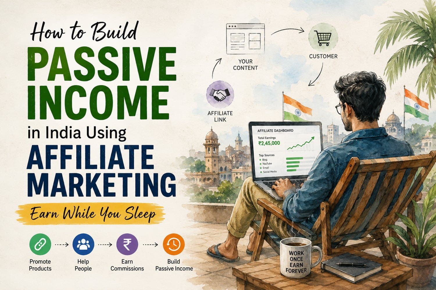 How to Build Passive Income in India Using Affiliate Marketing