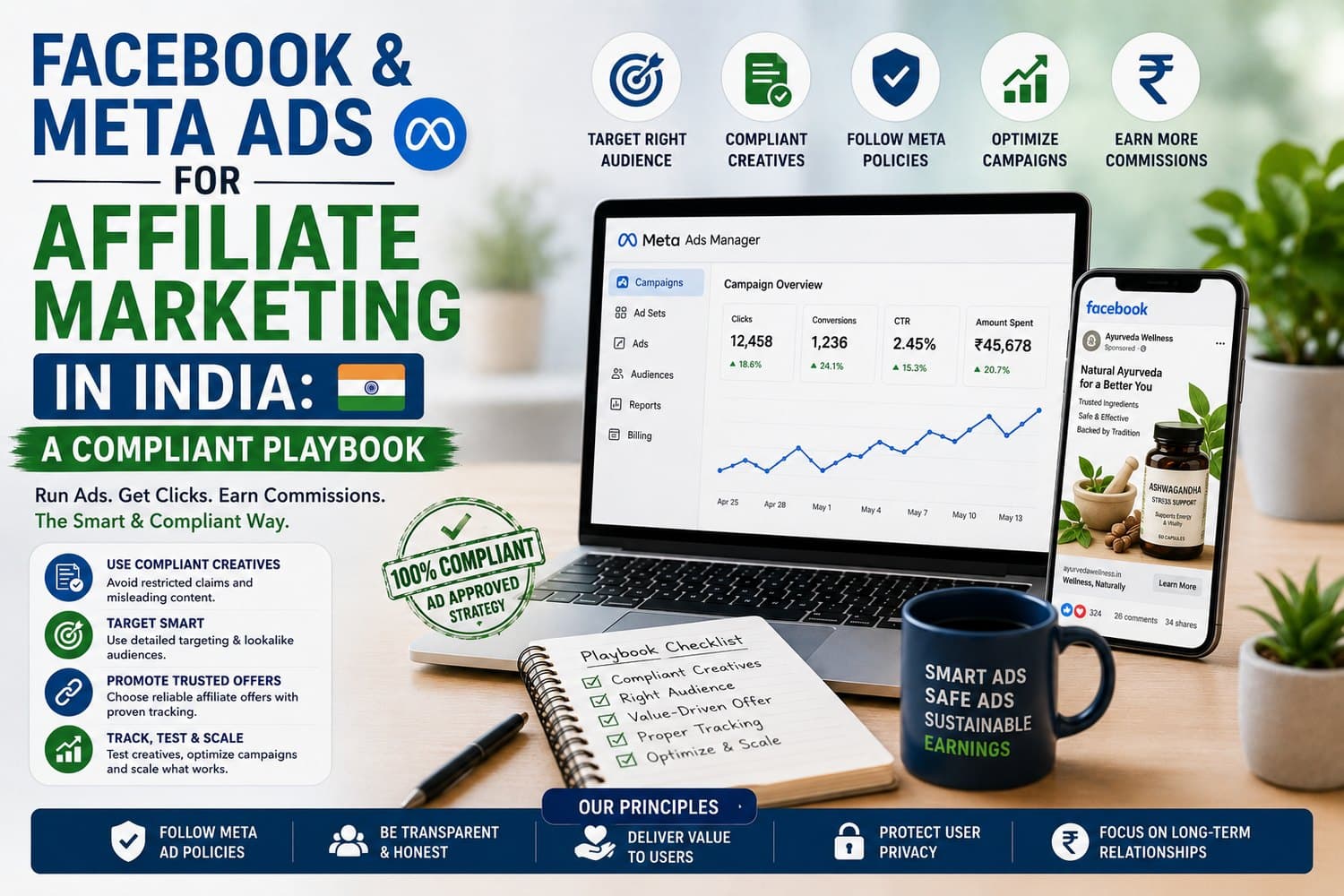 Facebook & Meta Ads for Affiliate Marketing in India: A Compliant Playbook