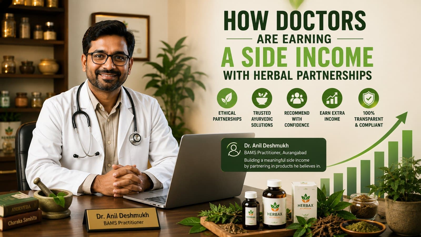 How doctors are earning a side income with herbal partnerships