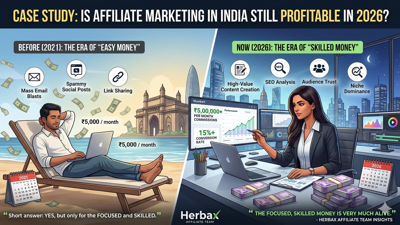 Is affiliate marketing still profitable in India in 2026?