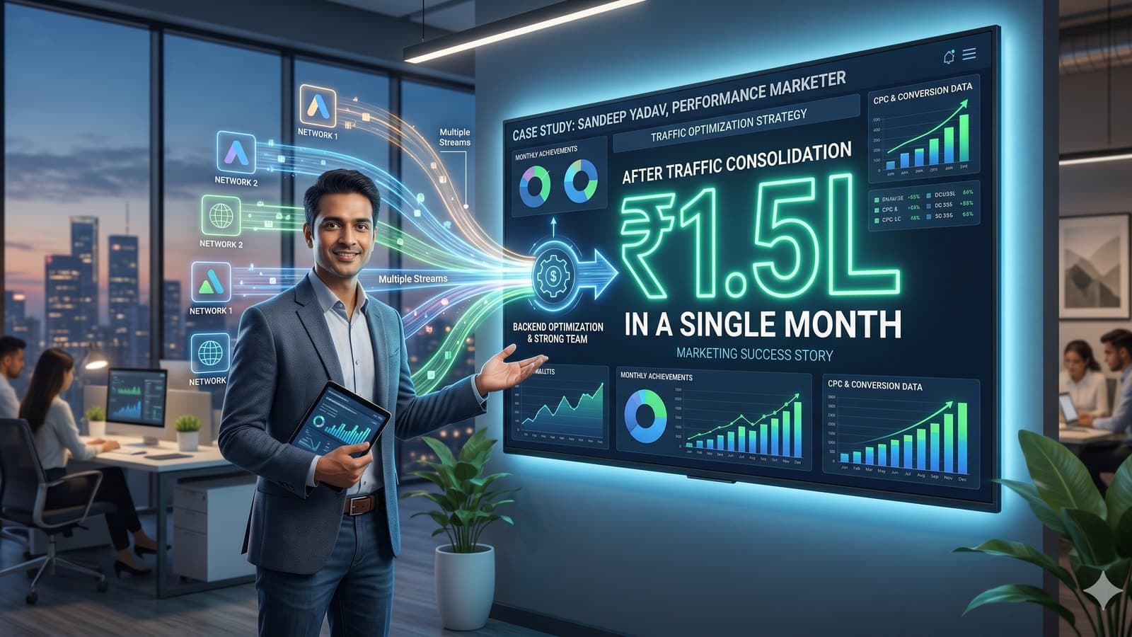 Crossed ₹1.5L in a single month after consolidating traffic