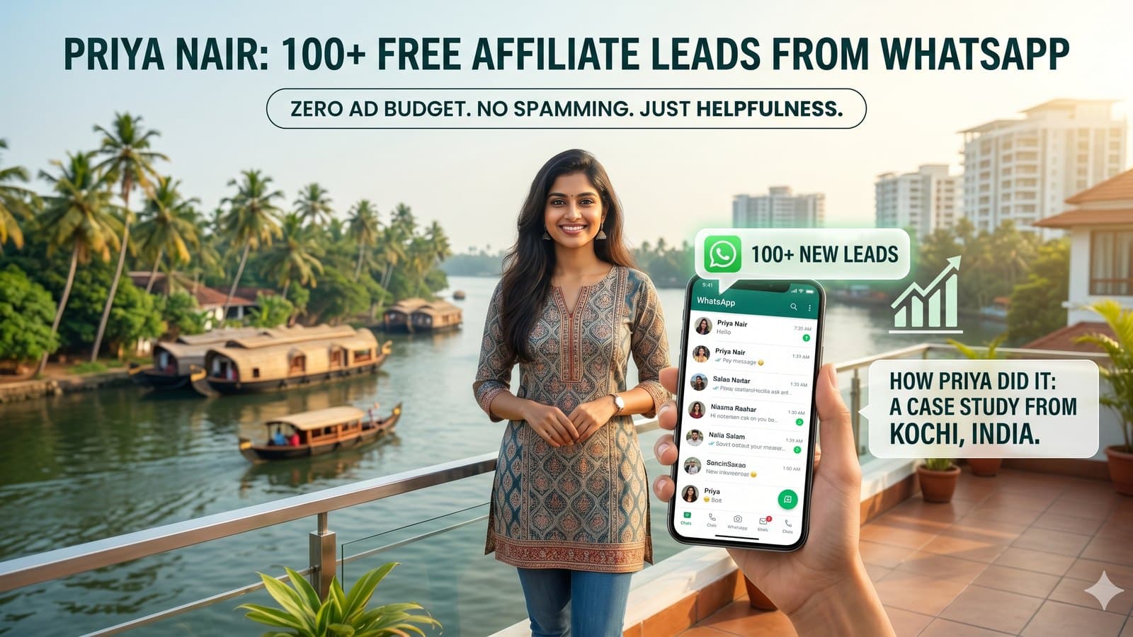 100+ affiliate leads from WhatsApp, without spending money