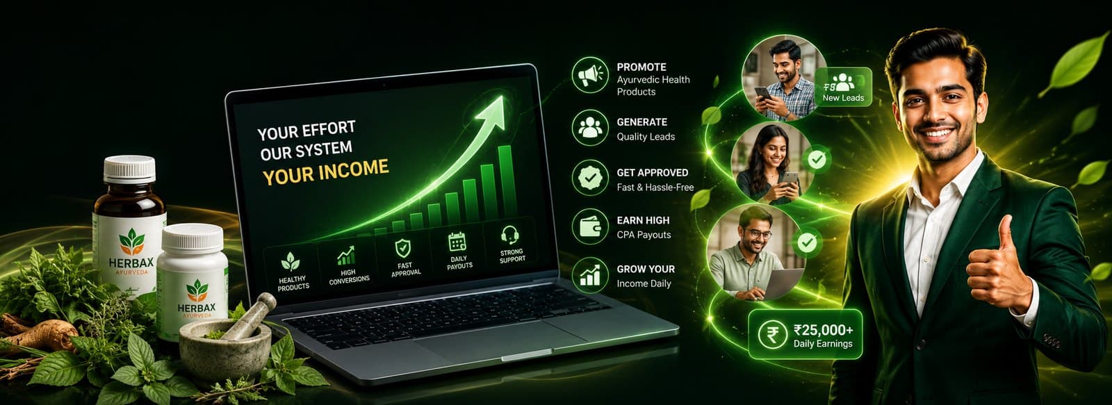 Scale your affiliate income with Herbax